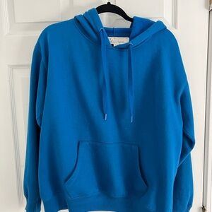 Vintage Havana Bright Blue Hoodie Sweatshirt